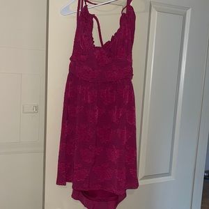 Pink a line dress, size L